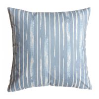 FUNDA COJÍN GAMUZA LINEAL CELESTE 45X45