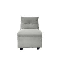 Butaca Mateo Chenille Gris Pata Plastica 1C