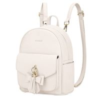 ECOSUSI Mini mochila con lazo Blanco
