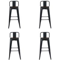 Pack 4 Bancos De Bar Tolix París