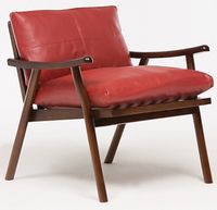 POLTRONA ESTAMBUL PU ROJO