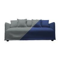 Sofá Dua 2 Fundas Intercambiables Azul Y Grafito
