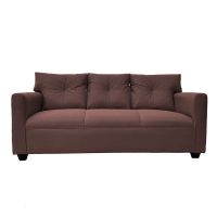 Sofá Mateo Chenille Cafe Pata Plastica 3C