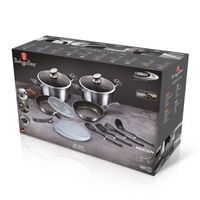 Bateria de cocina 13 piezas antihaderente Marmol