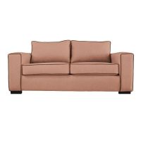 Sofá Gabro Felpa Palo Rosa 3 Cuerpos