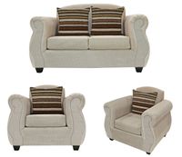 Living Merida 2-1-1 Tela Beige