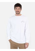 Polera ML Shredmax Blanco Hombre Rusty