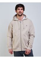 Poleron FZ Single Stone Zip Beige Hombre Volcom
