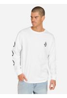 Polera ML Grind Blanco Hombre Volcom