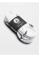 Calcetines NO SHOW STONE 3PK Blanco Volcom