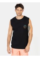Polera SM Deepwave Negro Hombre Rusty