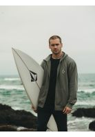 Poleron FZ Tallows Zip Verde Hombre Volcom