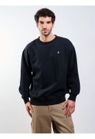 Poleron CR Single Stone Crew Negro Hombre Volcom
