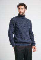 Sweater Hombre Cuello Alto Polaris Azul Marino