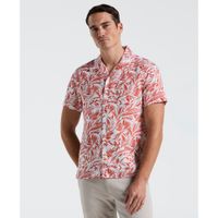Camisa Hombre Manga Corta Estampada Coral 4KSW7035