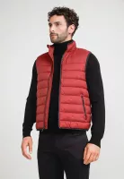 Parka Hombre Sin Mangas Acolchada Rojo