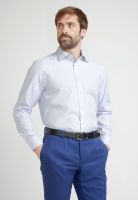 Camisa Formal Hombre Non Iron Microdiseño Regular Travel Celeste