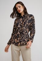 Blusa Mujer Viscosa Estampada Negro