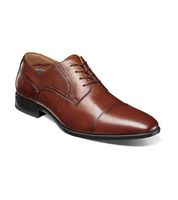 Zapatos Zaffiro Cap Toe Oxford Cognac