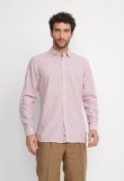 Camisa Rayada Lino Algodón Bruno Naranjo