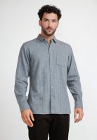 Camisa Franela Hombre Bernabeu Gris