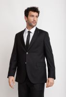 Traje Hombre Formal Lana S160'S Emerald Negro