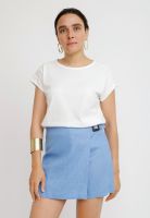 Polera Mujer Bilbao Algodón Peruano Blanco