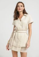 Blusa Mujer Pau Lino Beige