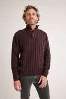 Sweater Hombre Pier Trenzado Café