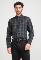 Camisa Hombre Cuadros Negro