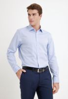 Camisa Formal Hombre Non Iron Algodón Liso Celeste