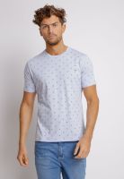 Polera Hombre Slim Fit Miquele Algodón Celeste