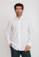 Camisa Lino Algodón Braulio Blanco