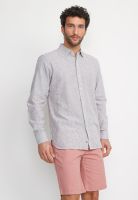 Camisa Rayada Lino Algodón Bruno Beige