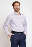 Camisa Formal Hombre Algodón Cuadros Regular Classic Lila