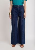 Jeans Pierna Ancha Índigo Ambrose Mujer