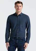 Camisa Hombre Total Stretch Estampada Navy 4KMW7030