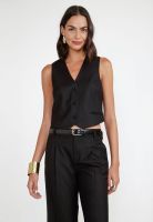 Vest Mujer Lana Negro