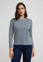 Polera Manga Larga Mujer Algodón Peruano Dusty Blue