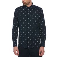 Camisa Hombre Estampado Navy
