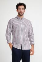 Camisa Cuadros Hombre Bellagio Burdeo
