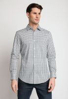 Camisa Hombre Stretch Estampada Blanco