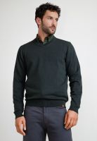 Sweater Hombre Cuello V Parrot Verde