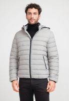 Parka Hombre Acolchada Gris Claro