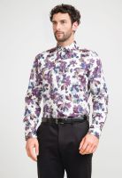 Camisa Hombre Algodón Estampada Beige
