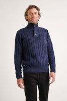 Sweater Hombre Pier Trenzado Azul