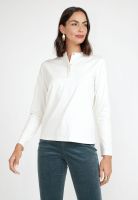 Polera Abotonada Manga Larga Mujer Algodón Peruano Crudo