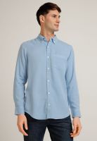 Camisa Hombre Manga Larga Lyocell Celeste