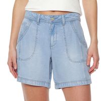 Short Lyocel Tiro Alto Pretina Basica 1 Boton