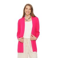 Chaleco Manga Larga Solido Con Textura